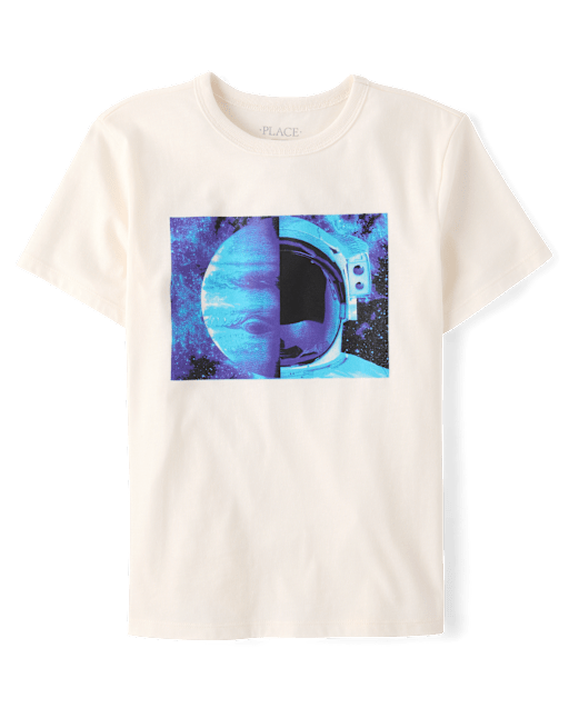 Boys Space Helmet Graphic Tee
