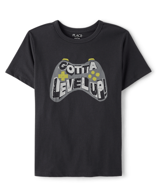 Boys Gotta Level Up Gamer Graphic Tee