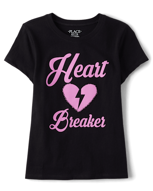 Girls Valentine's Day Heartbreaker Graphic Tee