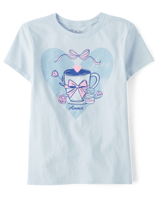 Girls Cocoa Amour Graphic Tee