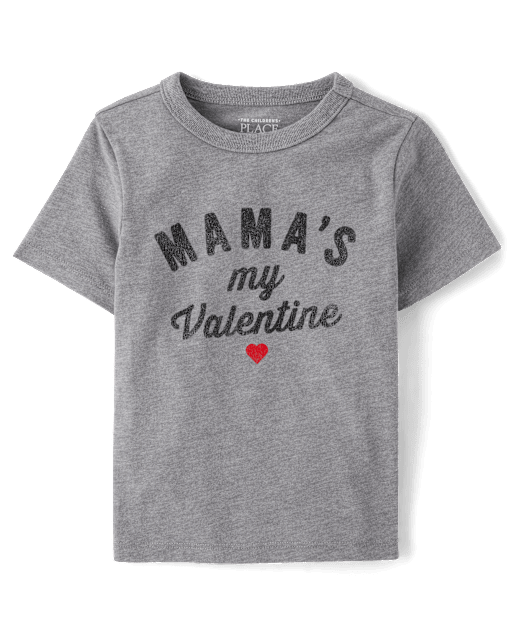 Baby And Toddler Boys Mama's My Valentine Graphic Tee