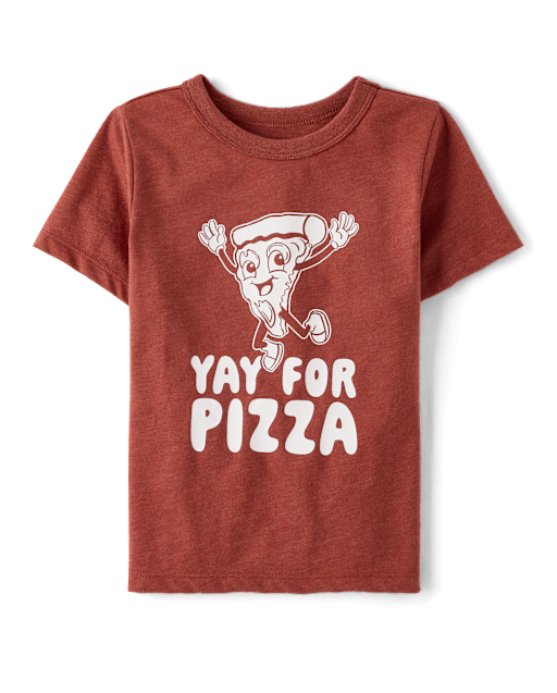 Baby And Toddler Boys Yay For Pizza Graphic Tee