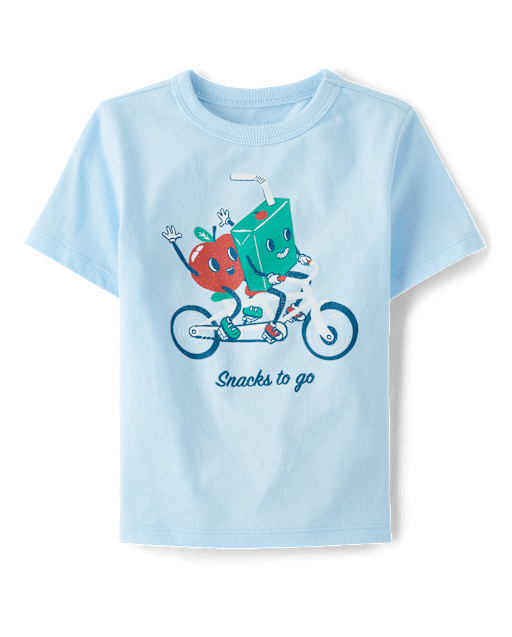 Baby And Toddler Boys Snacks To Go Graphic Tee