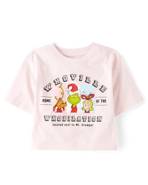 Girls Dr. Seuss The Grinch™ Whoville Whobilation Christmas Oversized Graphic Tee