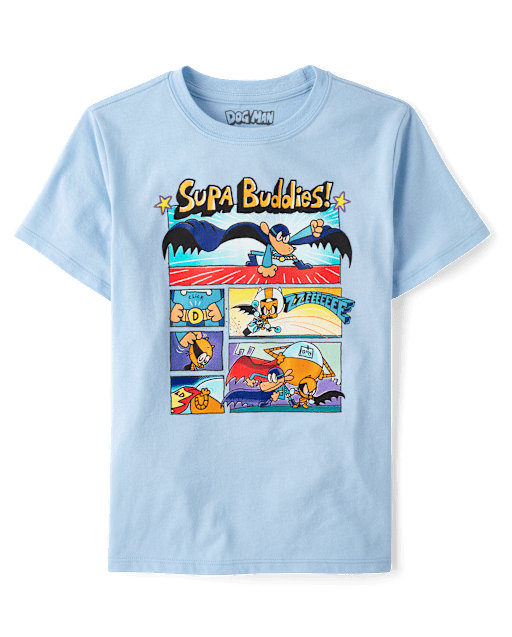 Boys Dog Man Buddies Graphic Tee