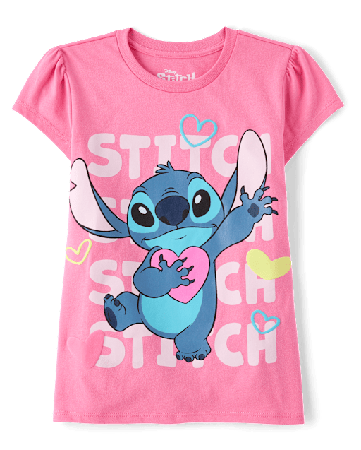 Girls Stitch™ Heart Graphic Tee