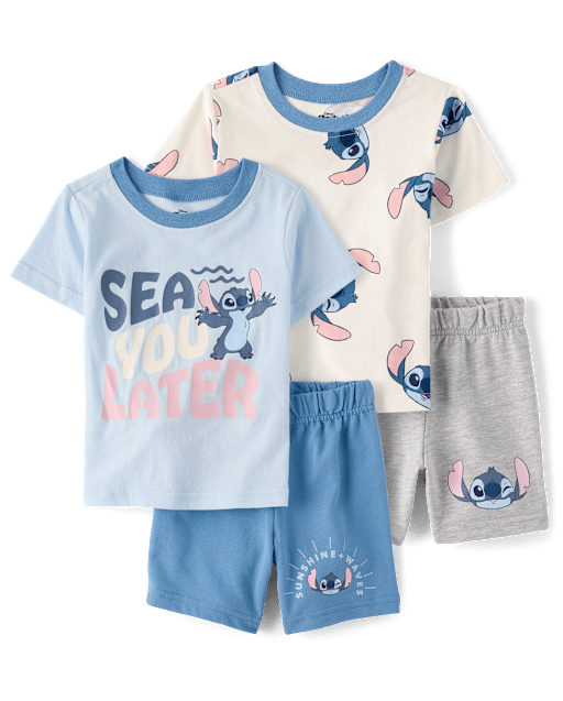 Toddler Boys Stitchâ¢ 4-Piece Outfit Set