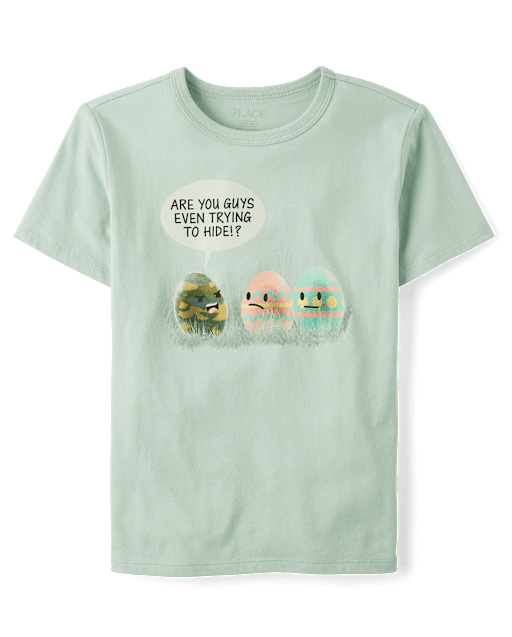 Boys Easter Egg Humor Graphic Tee