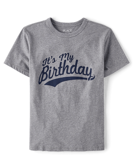 T-shirt graphique pour garçons « C'est mon anniversaire »