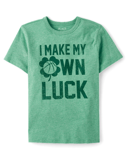 Boys St. Patrick's Day Make My Own Luck  Graphic Tee