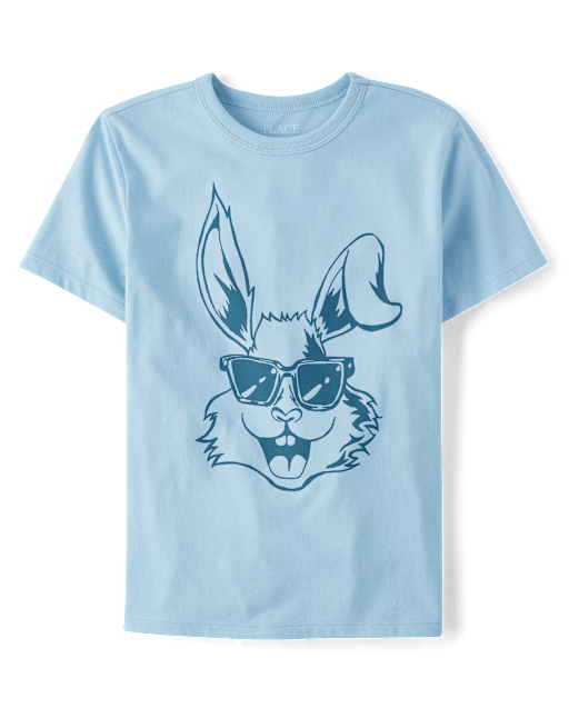 Boys Easter Bunny Sunglasses Graphic Tee