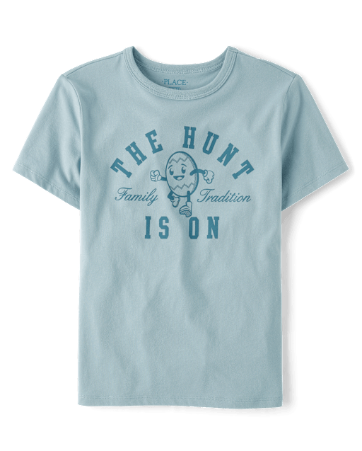 Boys Matching Family Easter The Hunt Is On Graphic Tee