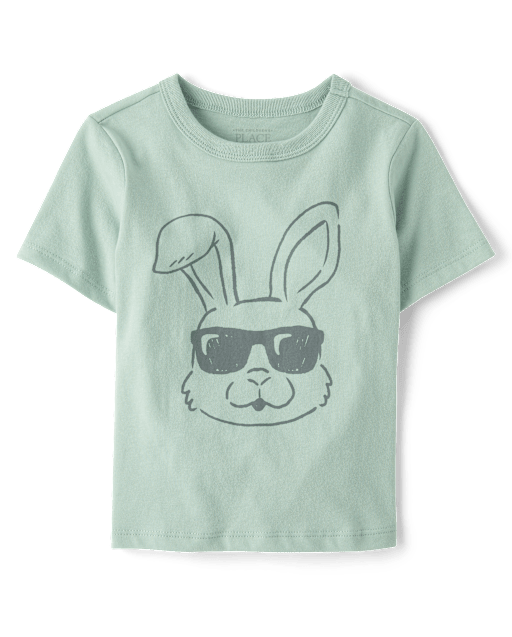 Baby And Toddler Boys Easter Bunny Sunglasses Graphic Tee