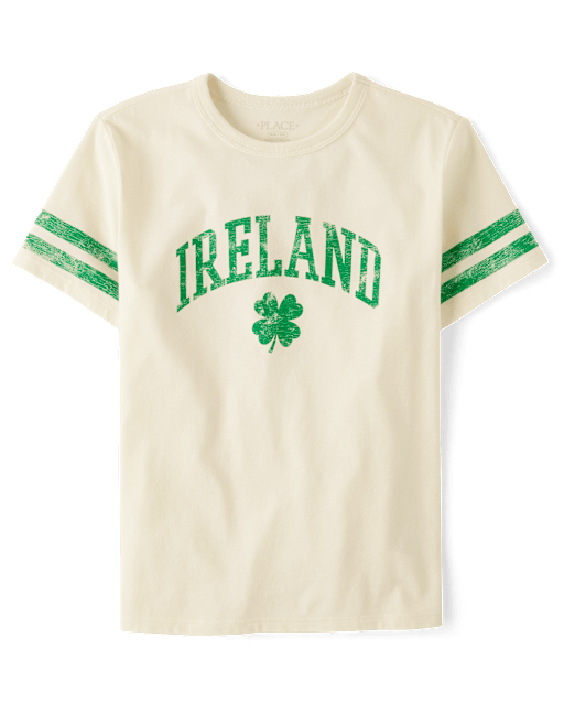 Girls St. Patrick's Day Ireland Oversized Graphic Tee