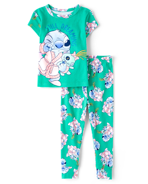 Baby And Toddler Girls Stitch™ Snug Fit Cotton Pajamas