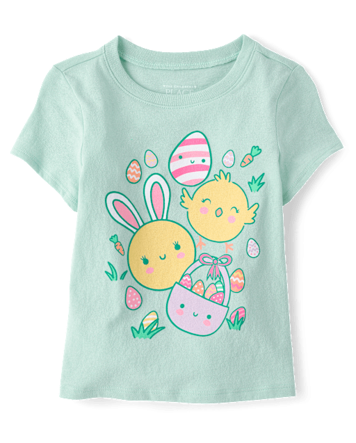 Baby And Toddler Girls  Easter Chick Graphic Tee