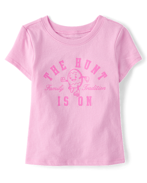 Baby And Toddler Girls Matching Family Easter The Hunt Is On Graphic Tee