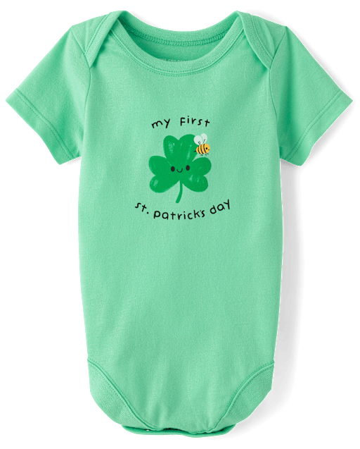 Baby First St. Patrick's Day Graphic Bodysuit