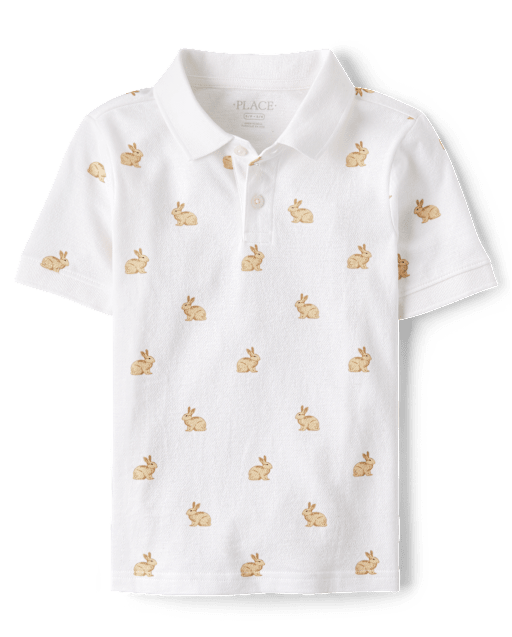 Boys Bunny Soft Pique Polo