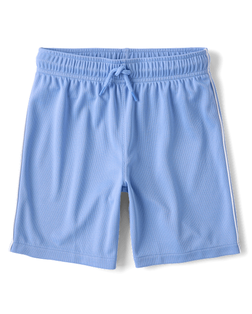 Kids Quick Dry Side Stripe Mesh Active Shorts
