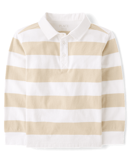 Kids Striped Rugby Polo