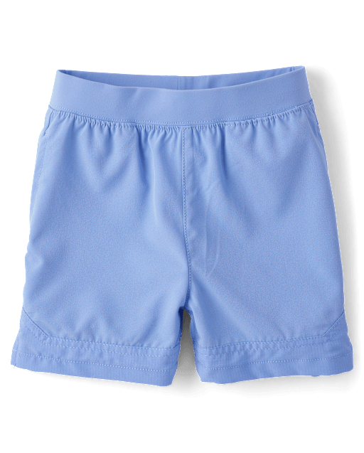 Short à enfiler pour garçon, séchage rapide, ourlet texturé