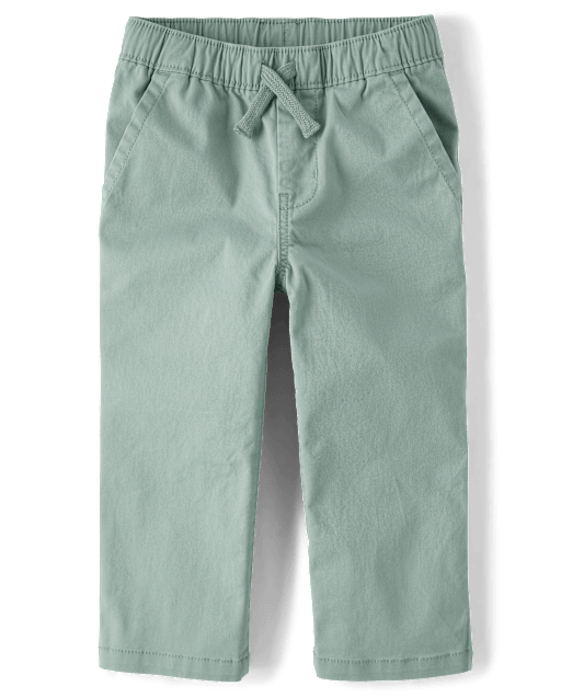 Baby And Toddler Boys Stretch Straight Pull On Chino Pants