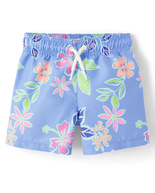 Baby And Toddler Boys Tropical Swim Trunks