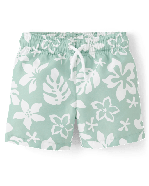Baby And Toddler Boys Tropical Swim Trunks