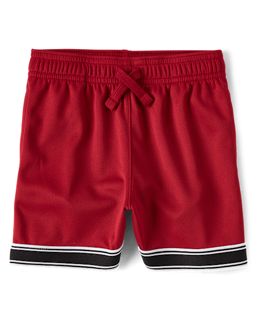 Baby And Toddler Boys Quick Dry Striped Mesh Lined Active Shorts