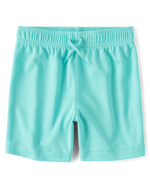 Short de sport en maille à séchage rapide avec bandes latérales pour bébés et petits garçons