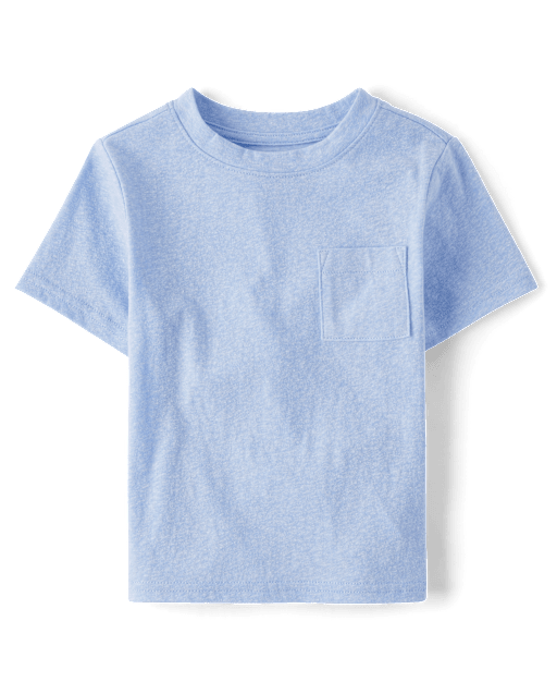 T-shirt à poche chiné pour bébé et tout-petit