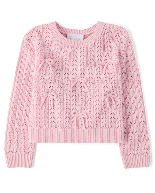 Toddler Girls Bow Sweater