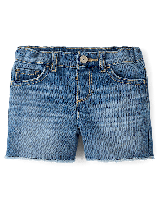 Baby And Toddler Girls Midi Jean Shorts