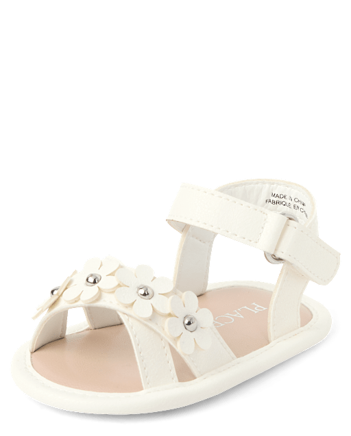 Sandales fleuries pour bébés filles