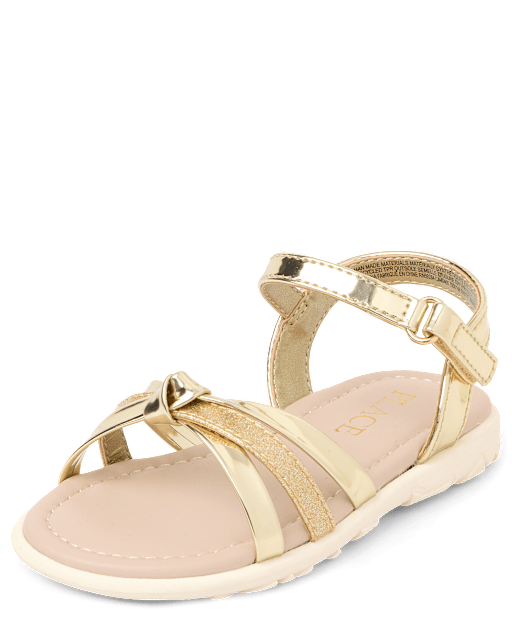 Toddler Girls Metallic Sandals