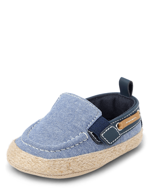 Baby Boys Chambray Boat Shoes