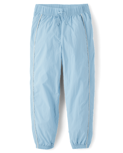 Girls Contrast Mesh Lined Parachute Pants