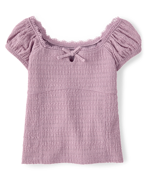 Girls Textured Knit Top