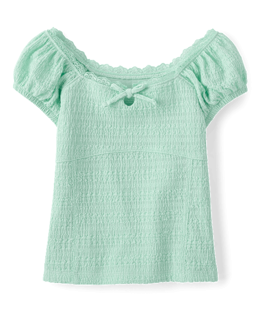 Girls Textured Knit Top