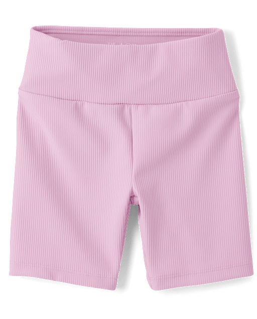 Girls Quick Dry Textured Ribbed Bike Shorts