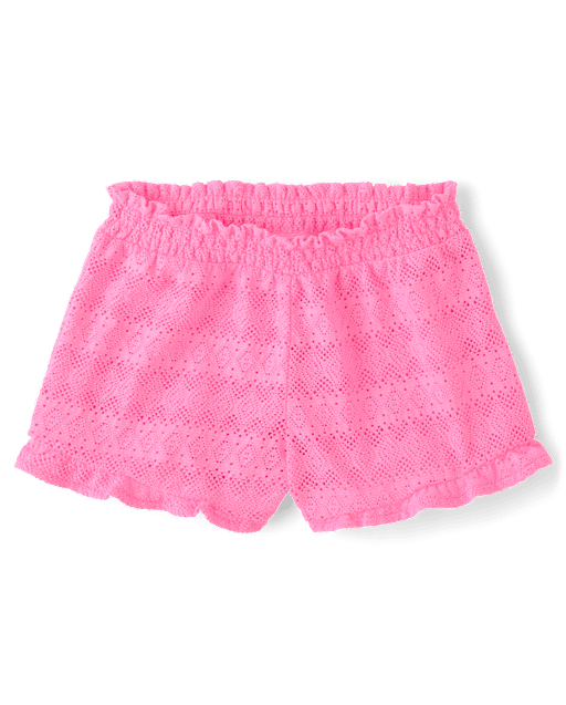 Girls Ruffle Lace Beach Shorts