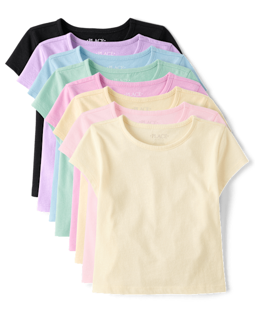 Lot de 8 t-shirts pour filles