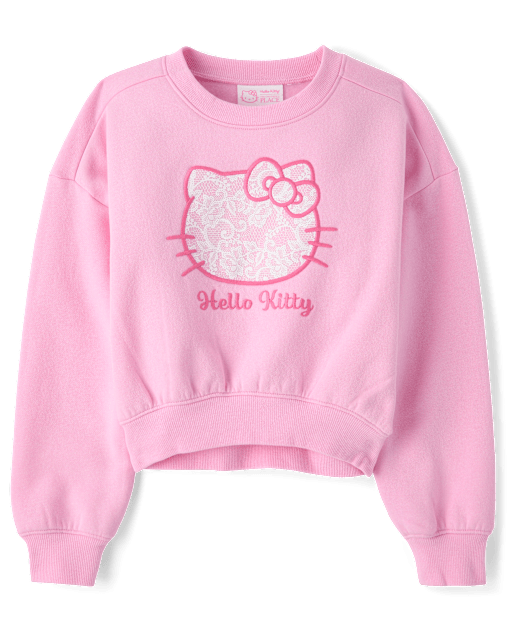 Sweat-shirt en polaire premium brodé Hello Kitty® pour filles
