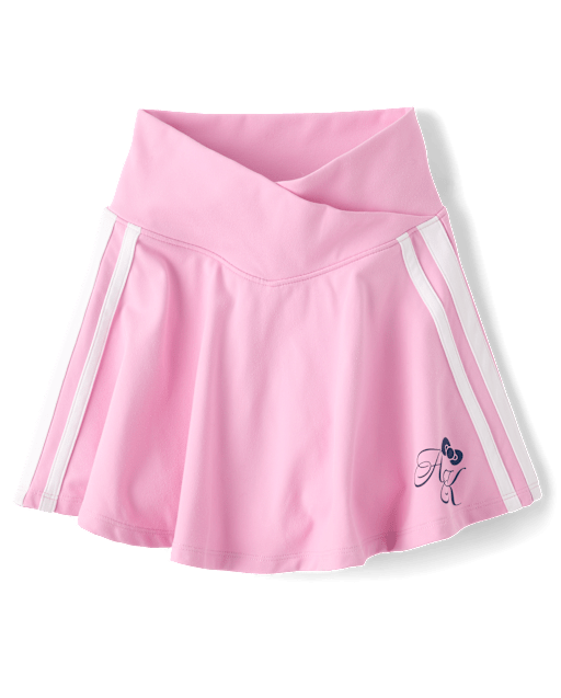 Jupe-short croisée à rayures latérales Hello Kitty® pour filles, séchage rapide