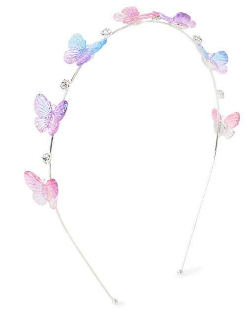 Girls Butterfly Rhinestone Headband