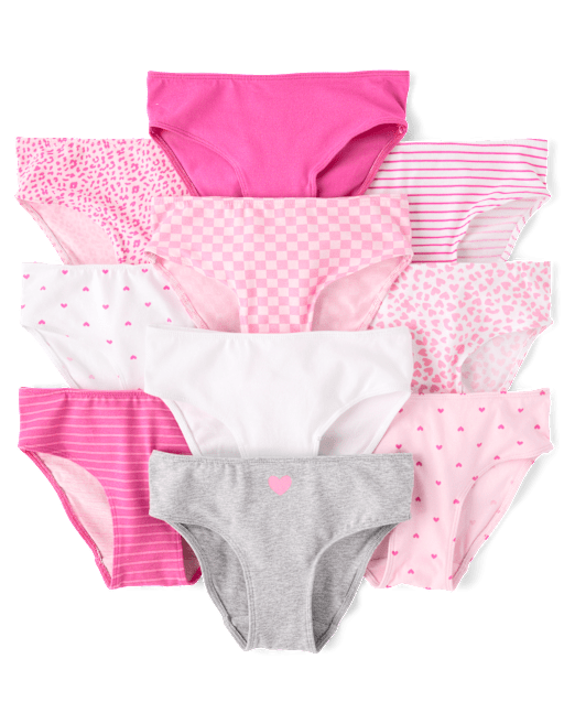 Girls Butterfly Bikini Underwear 10-Pack
