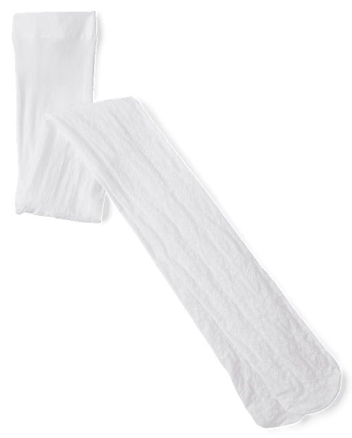 Girls Lace Microfiber Tights
