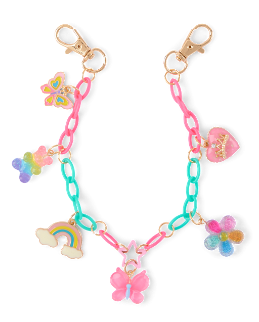 Girls Butterfly Bag Charm