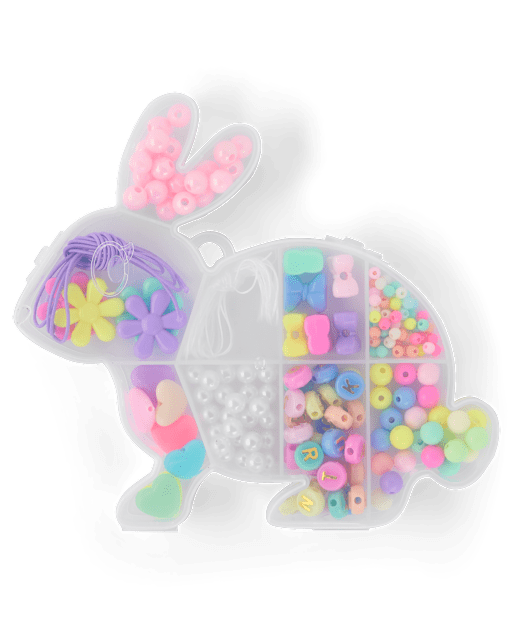 Girls DIY Beaded Bracelet Bunny Set